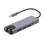 Type-C Adapter 5 in 1 ( LAN, HDMI, USB, PD)