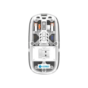 COTECI Magic Crystal II Three Mode Mouse - Frosty White