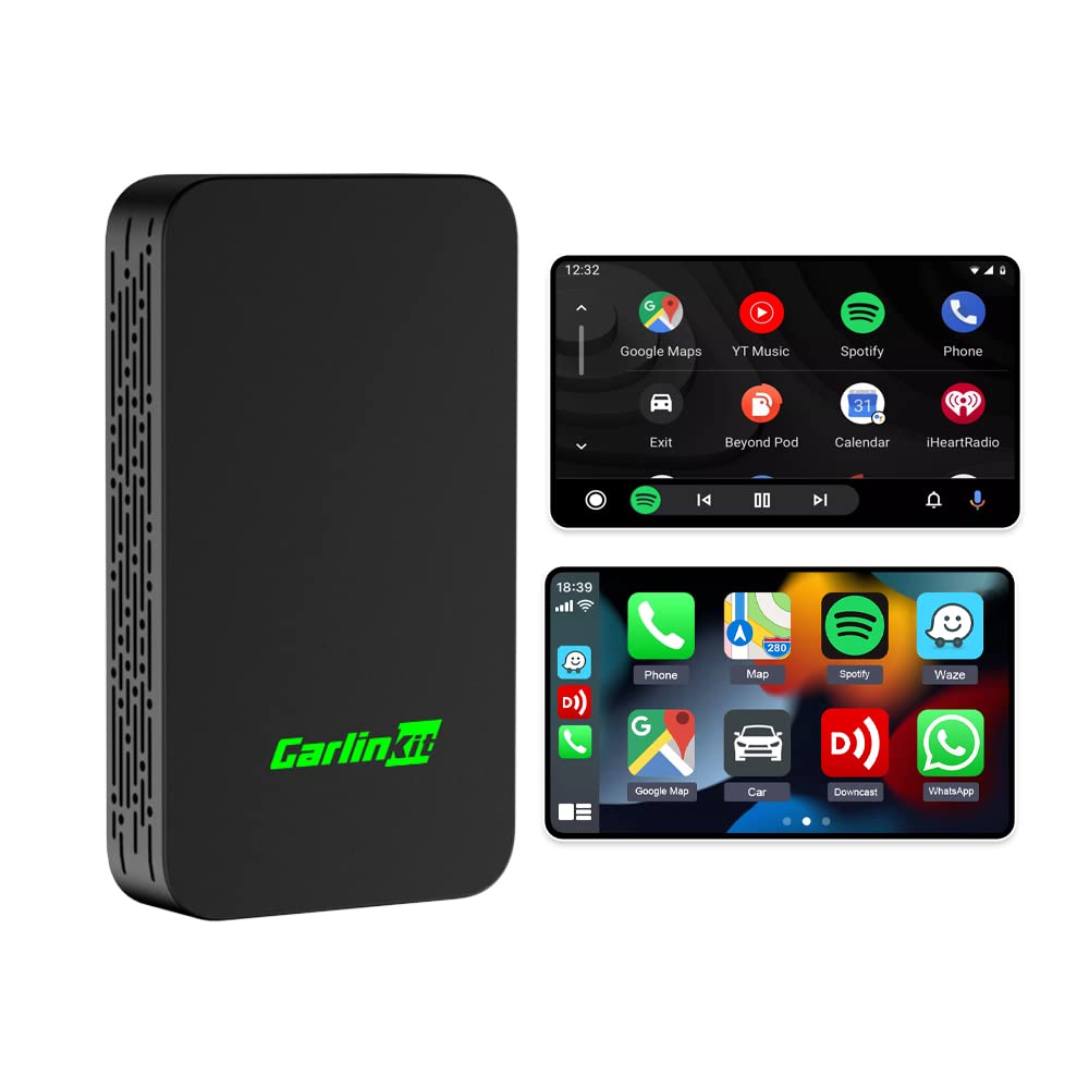 Carlinki 5.0 Wireless CarPlay | Android Auto USB Adapter