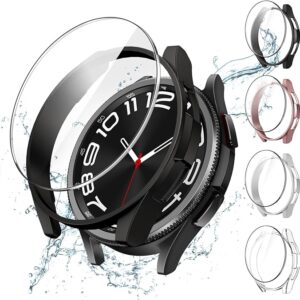 Case and Screen Protector for Samsung Galaxy Watch 6 Classic 43mm