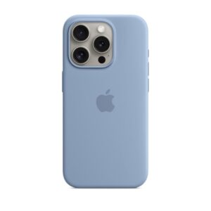 iPhone 15 Pro Max Silicone Case MagSafe - Winter Blue