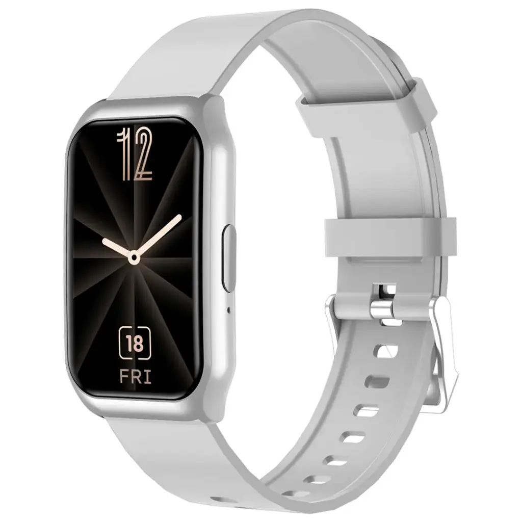Green Lion Track Fit Smart Watch - Silver