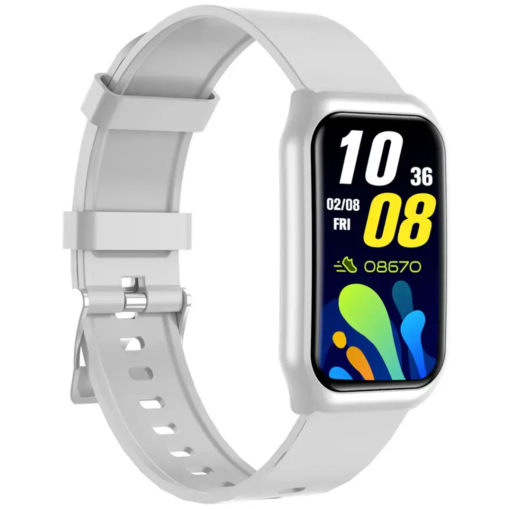 Green Lion Track Fit Smart Watch - Silver