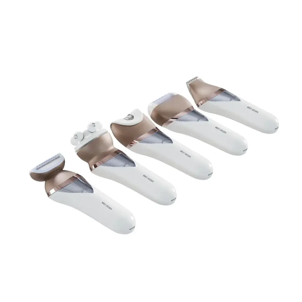 Green Lion 5 in 1 Cordless Epilator Kit - White
