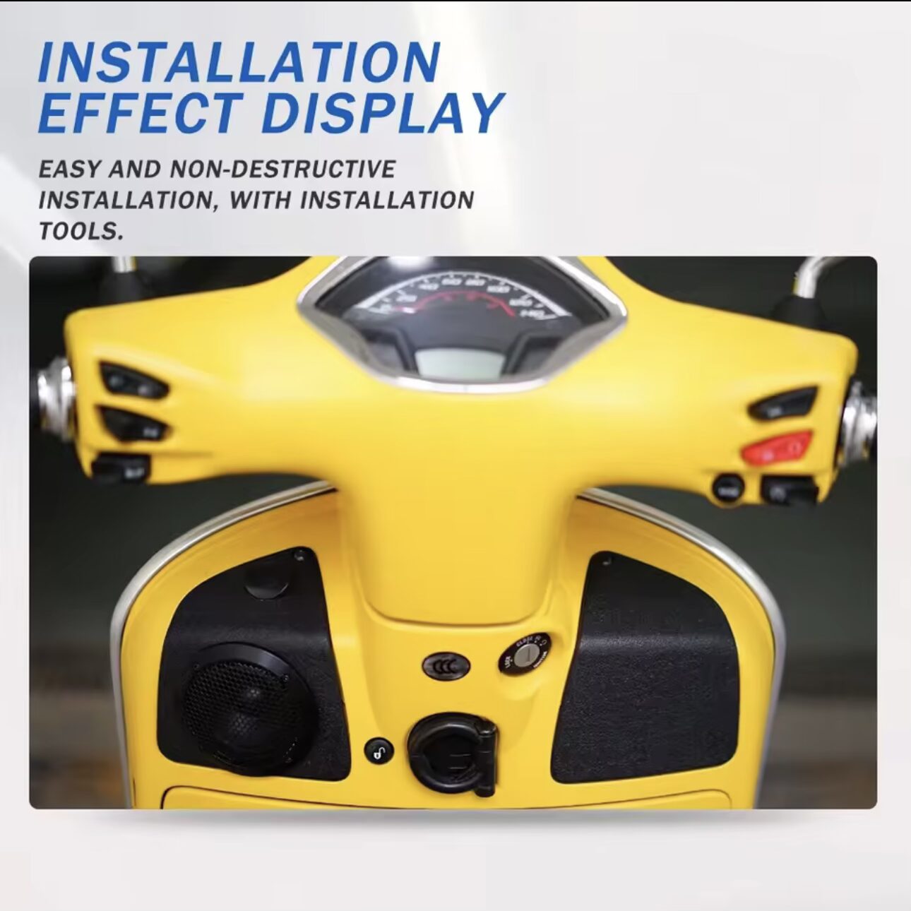 Vespa GTS 300 250 125 Bluetooth Audio Music Sound Amplifier Speakers USB Charger