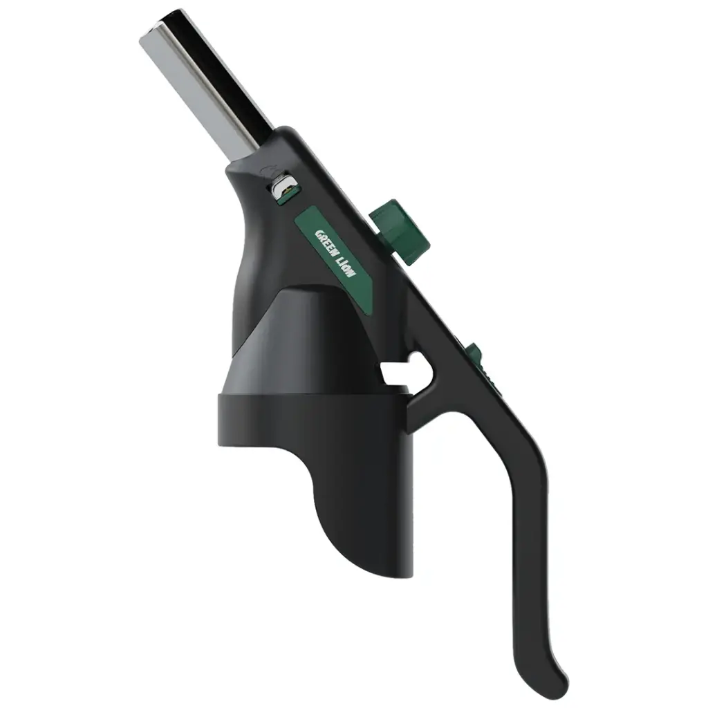 Green Lion Fire Flame Windproof Lighter - Black