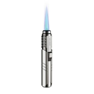 Green Lion Jet Flame Windproof Lighter - Silver