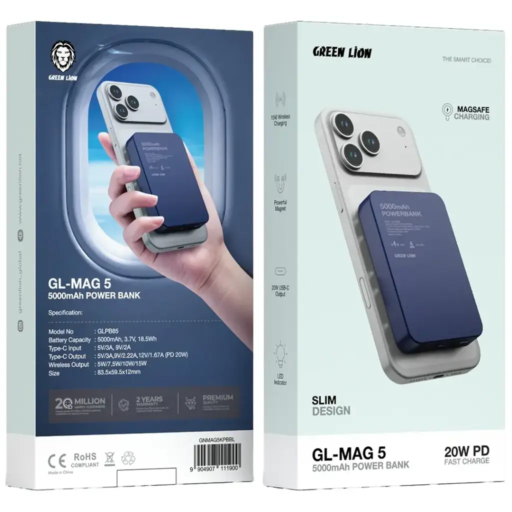 Green Lion GL-MAG 5 5000mAh Power Bank