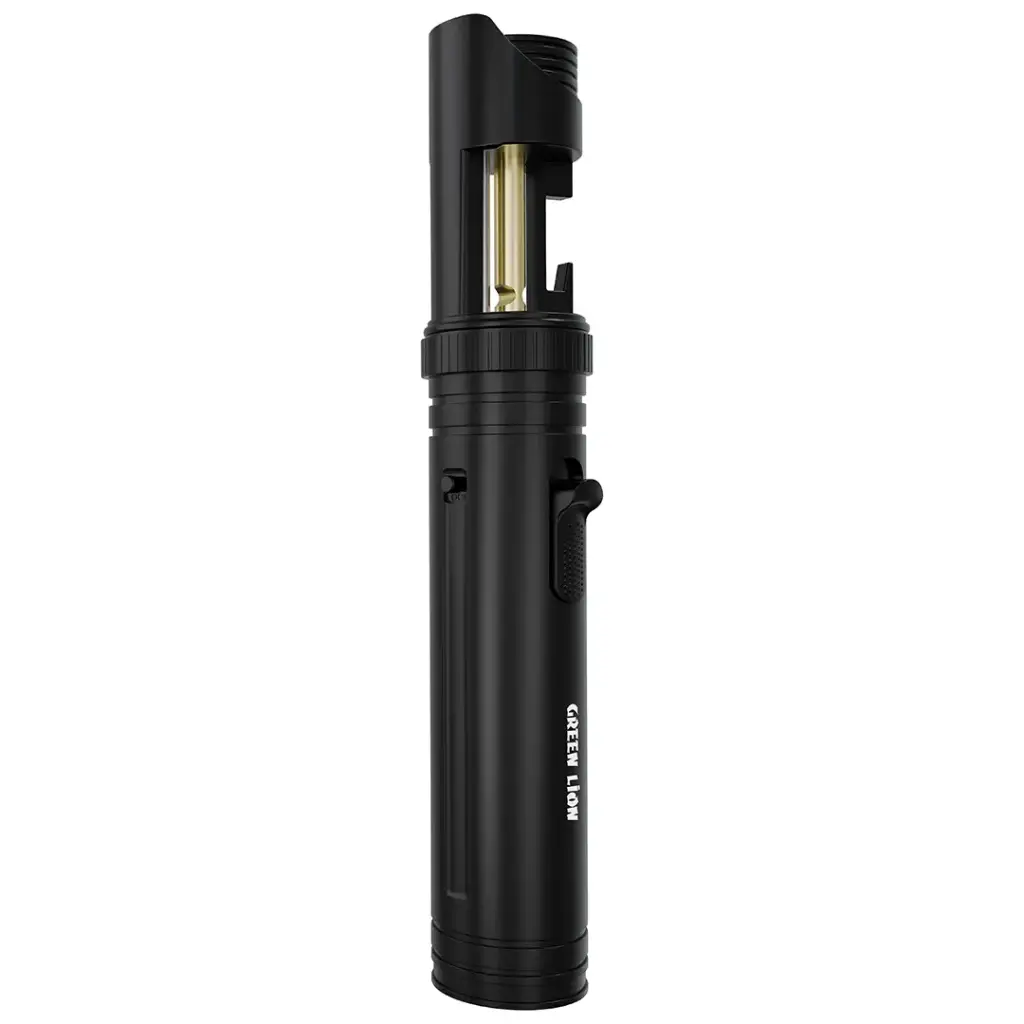 Green Lion Jet Lighter X LED Torch & Flame Lighter - Black