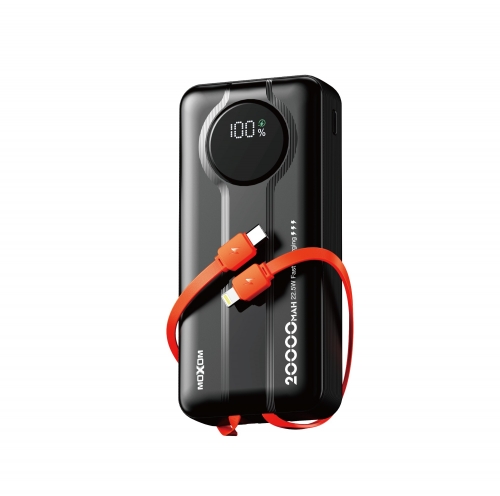 Moxom 20000mAh Dual Cable Fast Charging Power Bank MX-PB207